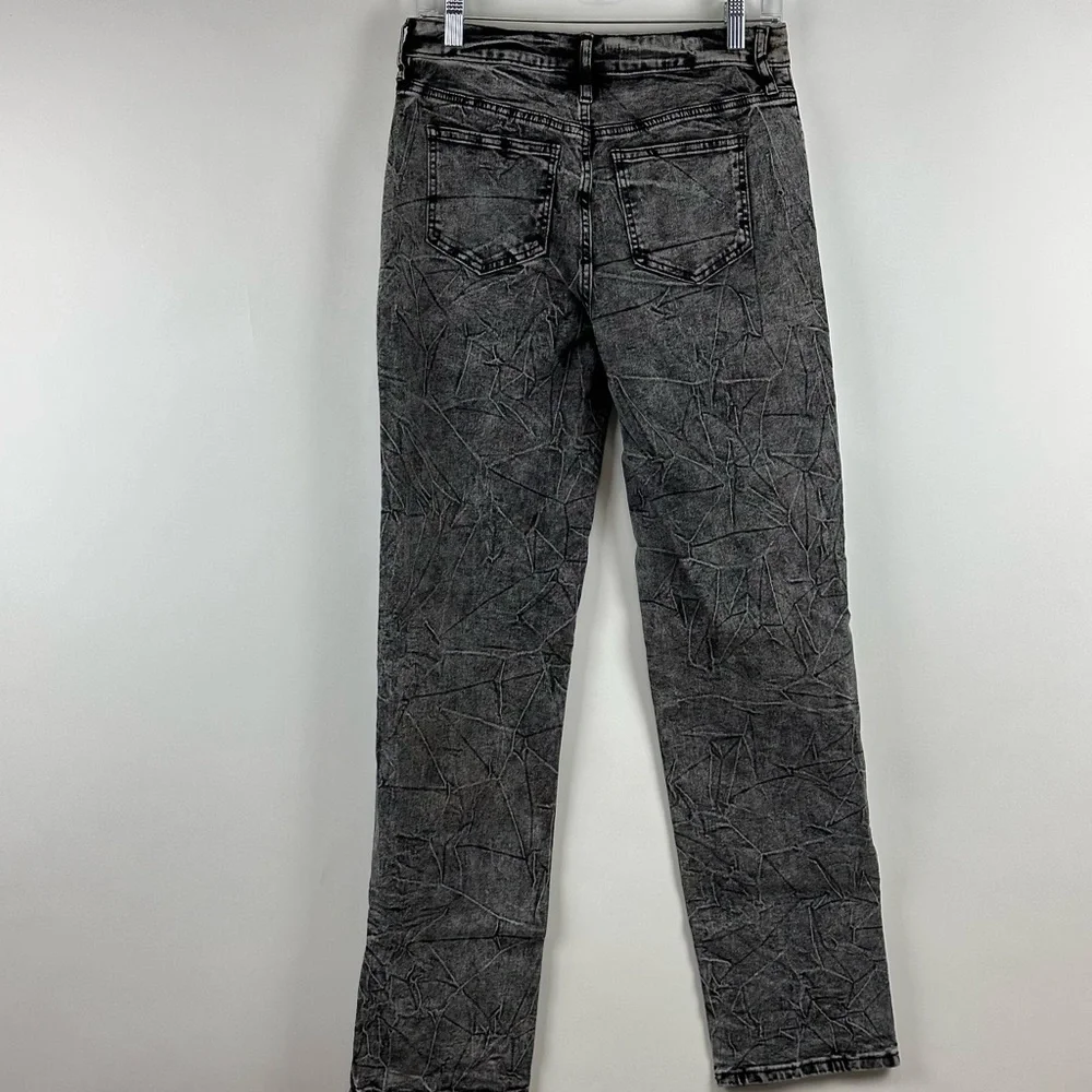 Fashion Nova Women's Straight Leg Stone Wash Jeans